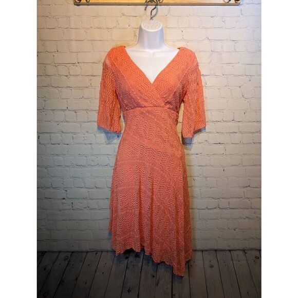 Rabbit rabbit rabbit lace fit & flare dress  2 petite - Picture 1 of 3